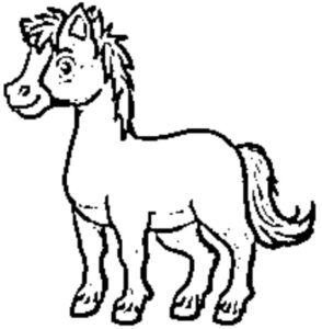 desenho de cavalo para colorir 2