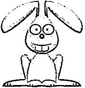 desenho de coelho para colorir 12