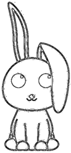 desenho de coelho para colorir 14
