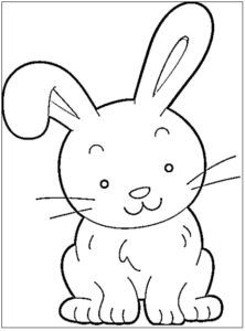 desenho de coelho para colorir 3