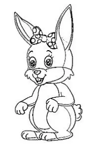 desenho de coelho para colorir 4