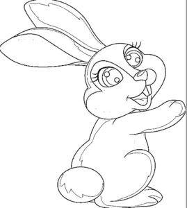 desenho de coelho para colorir 7