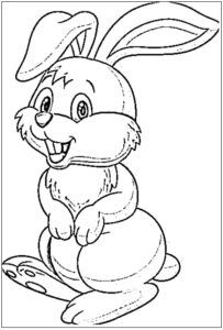desenho de coelho para colorir 8