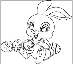 desenho de coelho para colorir 9
