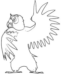 desenho de coruja para colorir 17