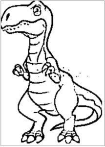 desenho de dinossauro para colorir alto 11