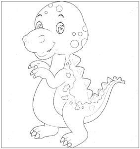 desenho de dinossauro para colorir alto 12