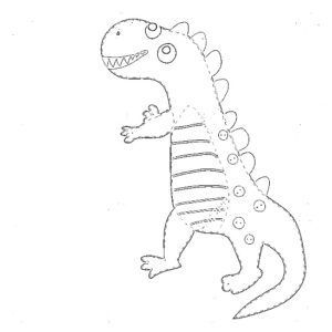 desenho de dinossauro para colorir alto 13