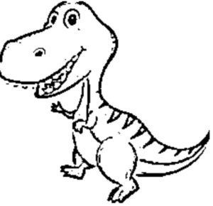 desenho de dinossauro para colorir de patas curtas 3
