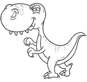 desenho de dinossauro para colorir vermelho 7