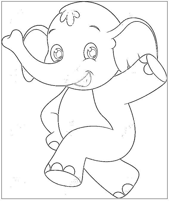 desenho de elefante para colorir 1