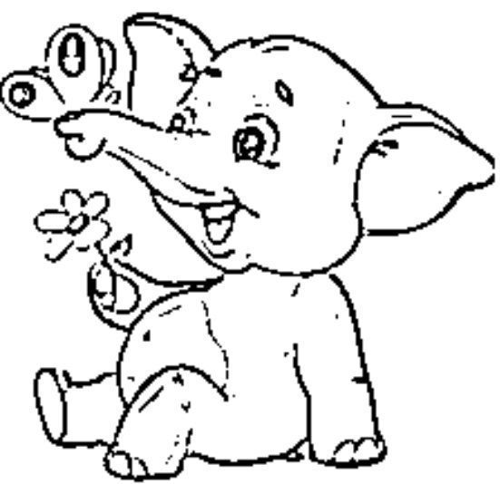 desenho de elefante para colorir 10