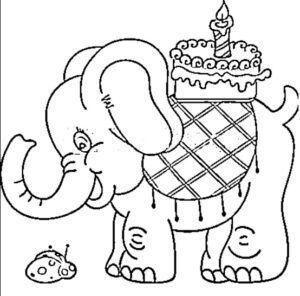desenho de elefante para colorir 11