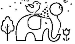 desenho de elefante para colorir 16