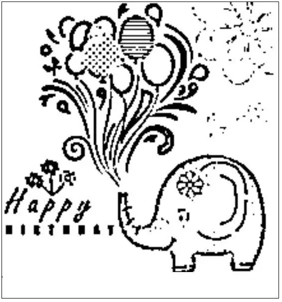 desenho de elefante para colorir 17