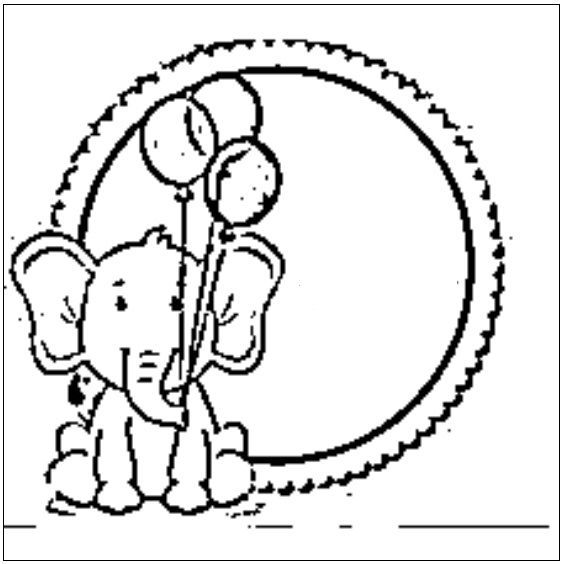 desenho de elefante para colorir 19