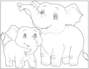 desenho de elefante para colorir 5