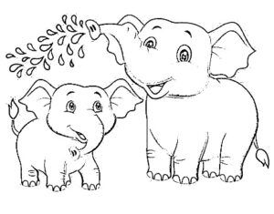 desenho de elefante para colorir 9