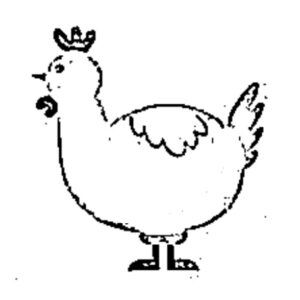 desenho de galinha para colorir 7