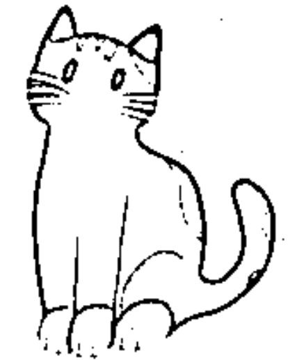 desenho de gato para colorir 12