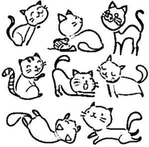 desenho de gato para colorir 15