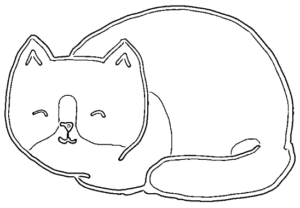 desenho de gato para colorir 6
