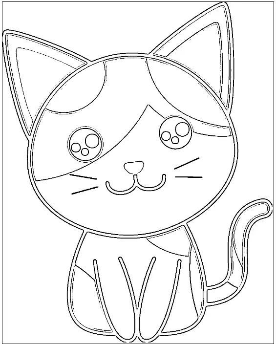 desenho de gato para colorir 7