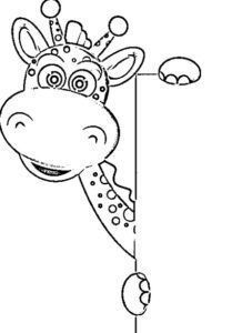 desenho de girafa para colorir 12