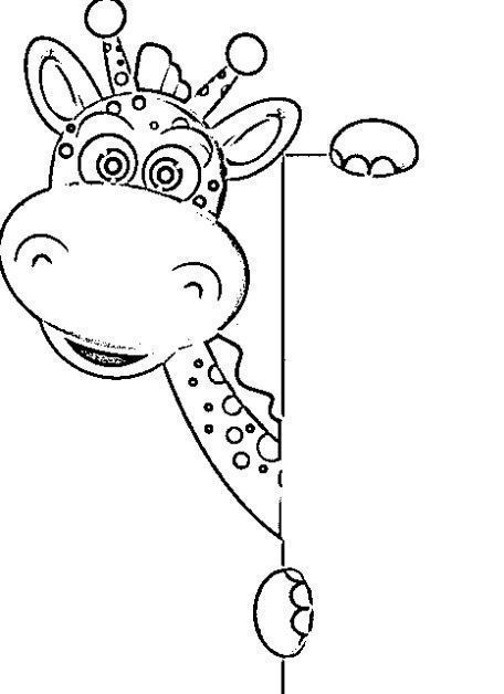 desenho de girafa para colorir 12