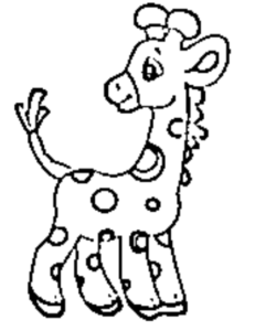 desenho de girafa para colorir 6