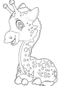 desenho de girafa para colorir 9
