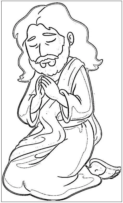 desenho de jesus para colorir 3