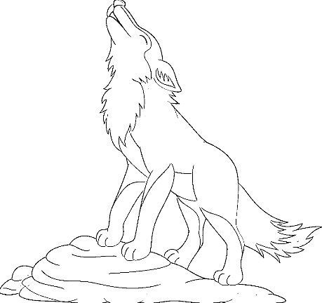 desenho de lobo para colorir 2