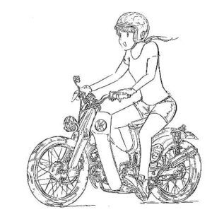 desenho de moto para colorir 13
