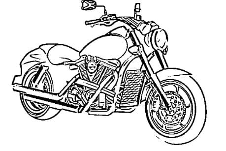 desenho de moto para colorir 5