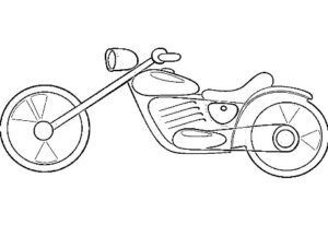 desenho de moto para colorir 8