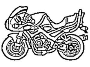 desenho de moto para colorir 9