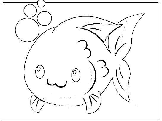 desenho de peixe para colorir 3