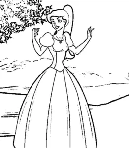 desenho de princesas para colorir 11