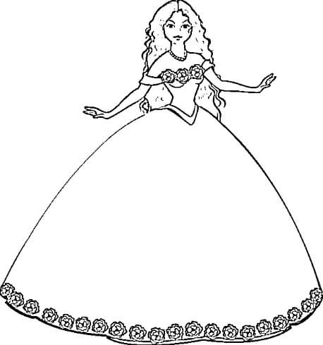 desenho de princesas para colorir 3