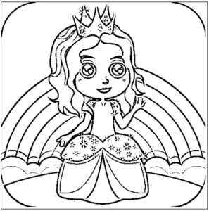 desenho de princesas para colorir 5