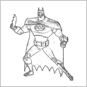 desenho do batman para colorir 15