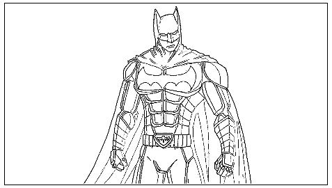 desenho do batman para colorir 4