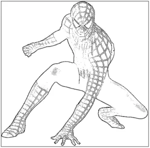 desenho do homem aranha para colorir 1