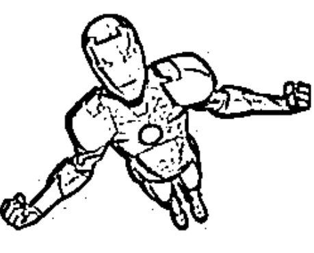 desenho do homem de ferro para colorir 1