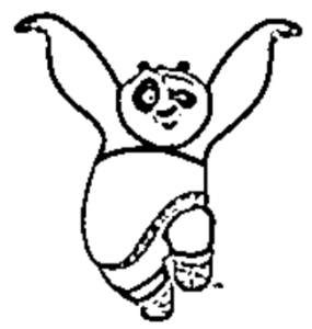 desenho do kung fu panda para colorir 1
