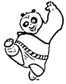 desenho do kung fu panda para colorir 2
