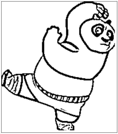 desenho do kung fu panda para colorir 4