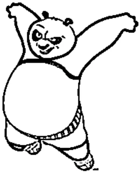 desenho do kung fu panda para colorir 6