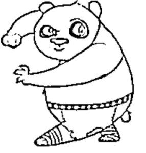desenho do kung fu panda para colorir 8